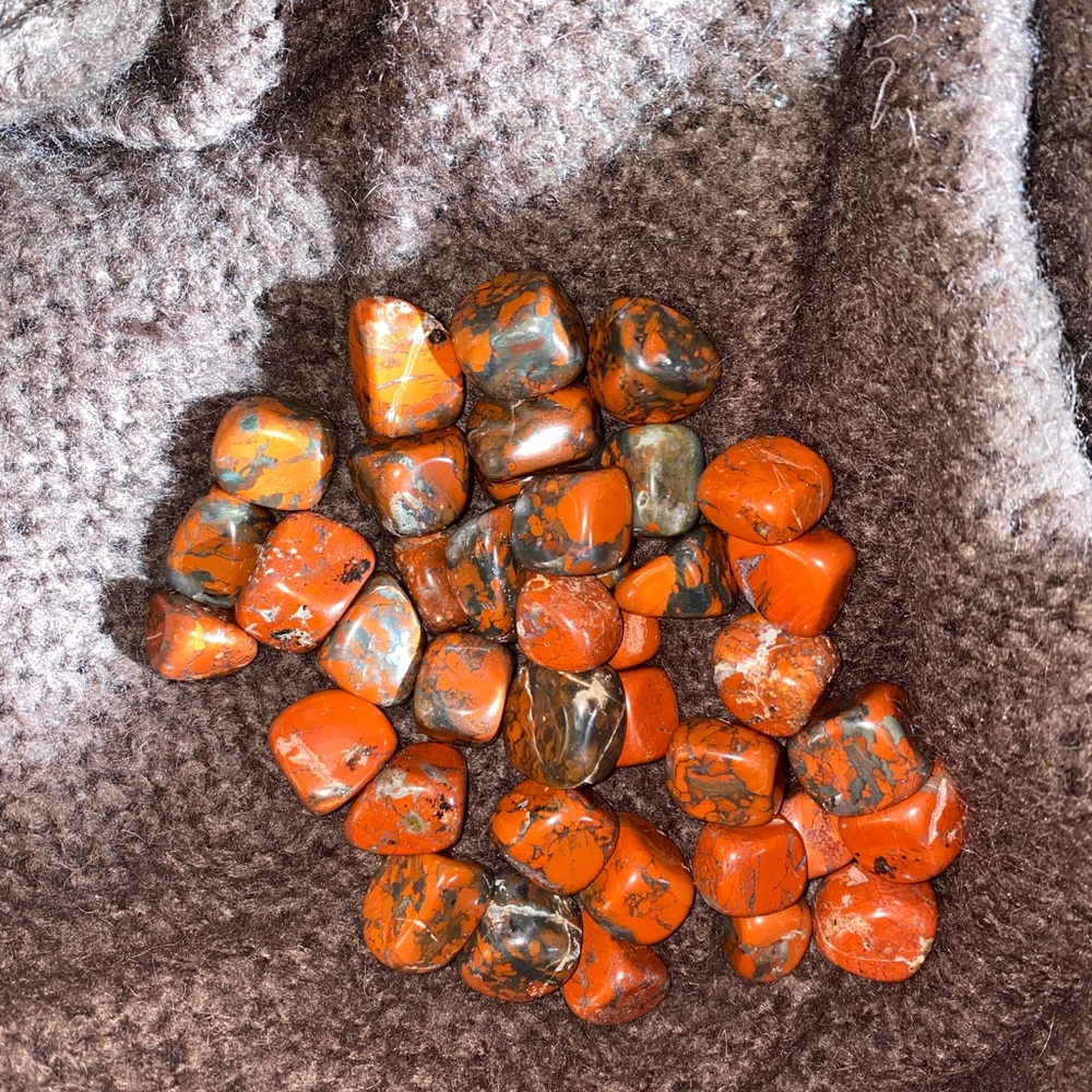 Assorted Red Bloodstone tumble stone